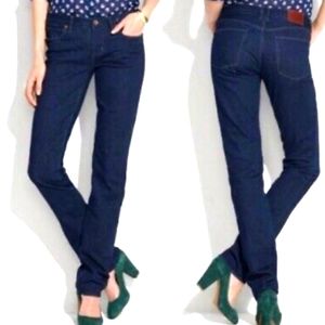 Madewell Rail Straight Jeans in Dark Blue Wash